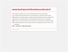 Tablet Screenshot of kauhajoenhelluntaiseurakunta.fi